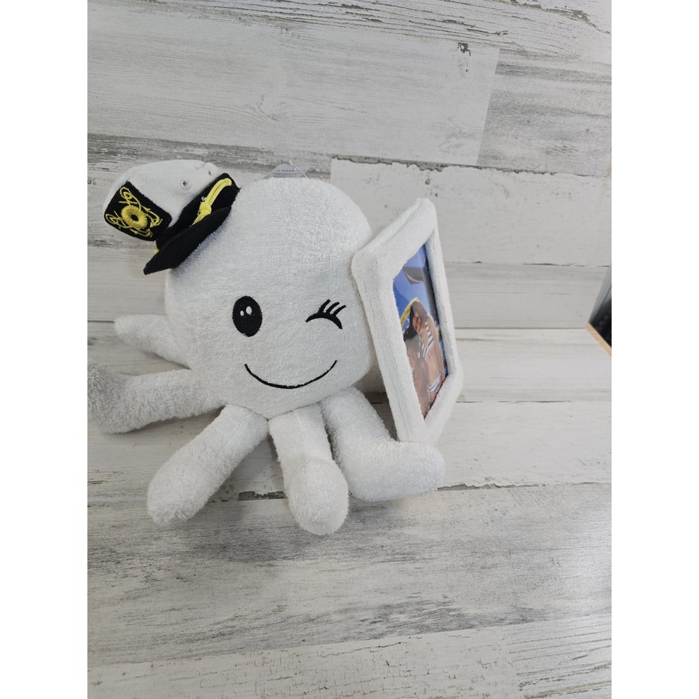 Carnival Cruise Line Winking Octopus Plush Captain Hat Photo Frame Souvenir NWT
